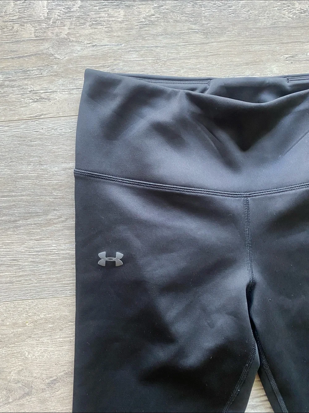Under Armour Black Cold Gear Leggings Womens Sz Medium Compression